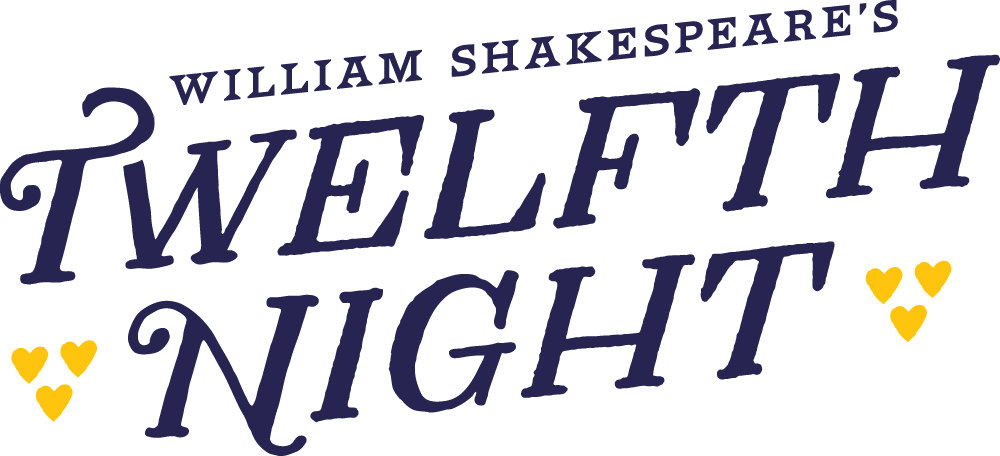 decorative image that says twelfth night