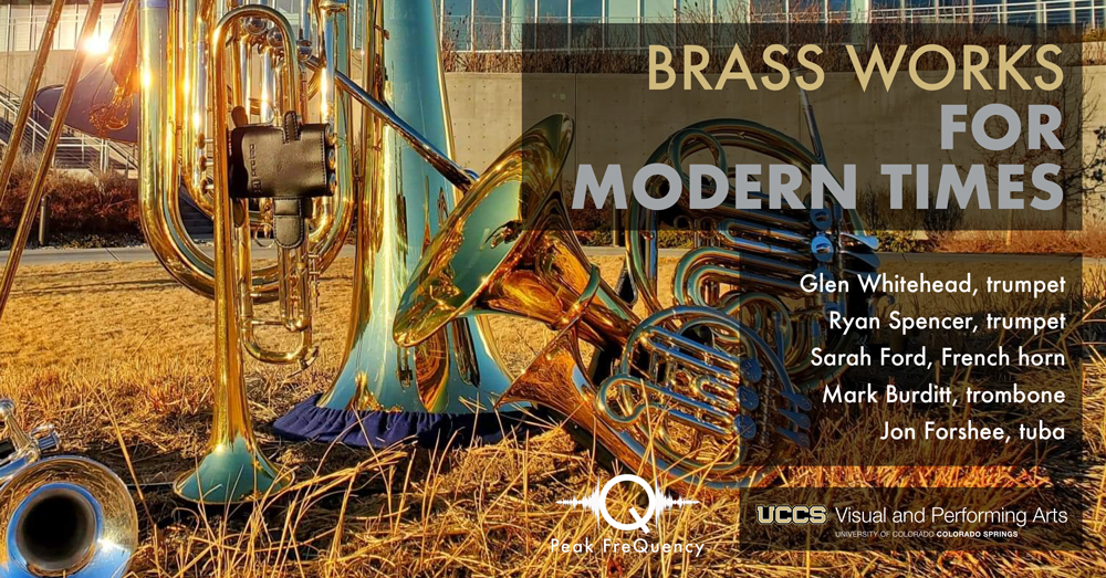 photo of brass instruments on lawn at ent center for the arts