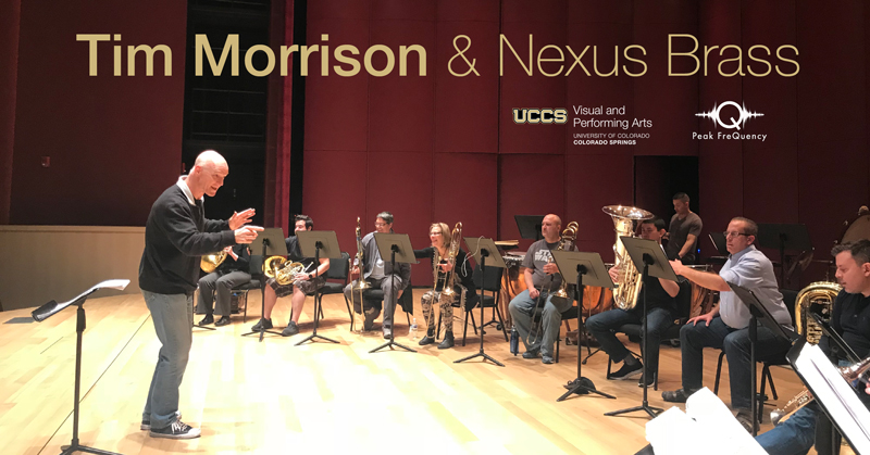 picture of tim morrison conducting nexus brass