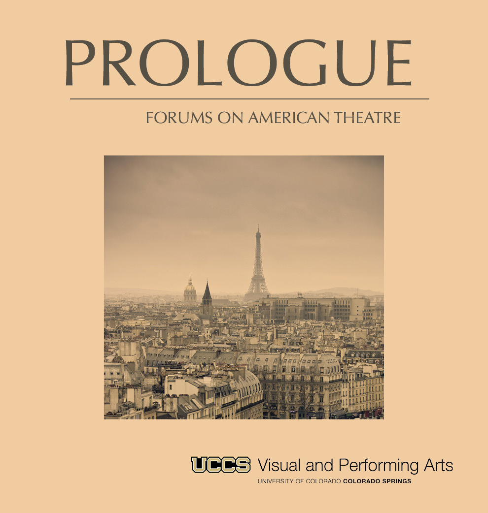prologue event details with image of eiffel tower with parisian cityscape